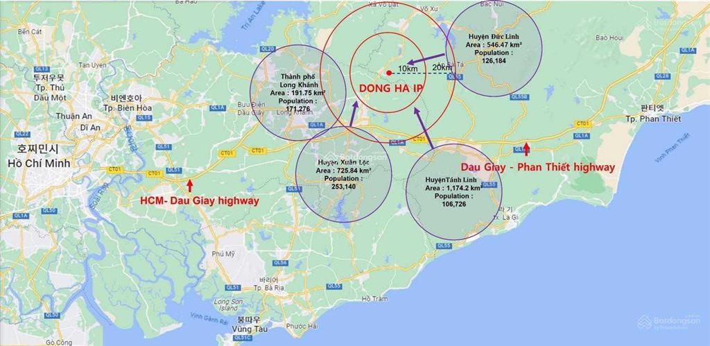 Bán đất làm nhà xưởng sản xuất kcn đông hà, đức linh bình thuận, diện tích 4000m2