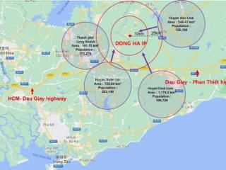 Bán đất làm nhà xưởng sản xuất kcn đông hà, đức linh bình thuận, diện tích từ 4000m2