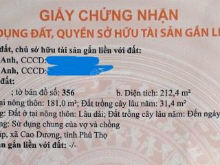 Hàng hiếm, giá hợp lý tại quốc lộ 21a, 820 triệu, 212.4m2 đất thổ cư
