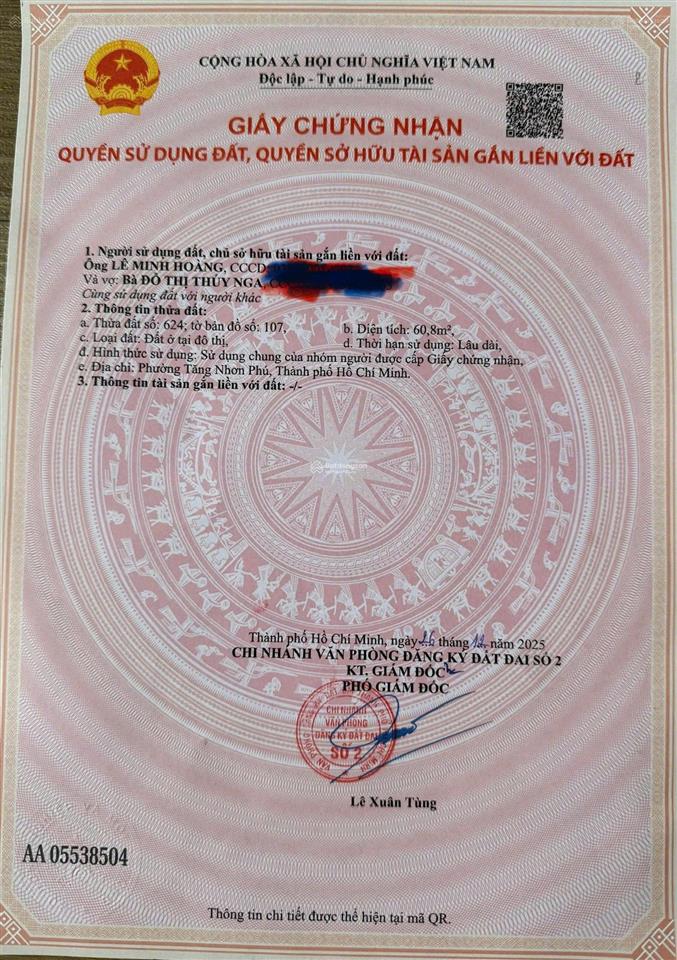 Cần bán lô góc duy nhất mặt tiền trung tâm hcm