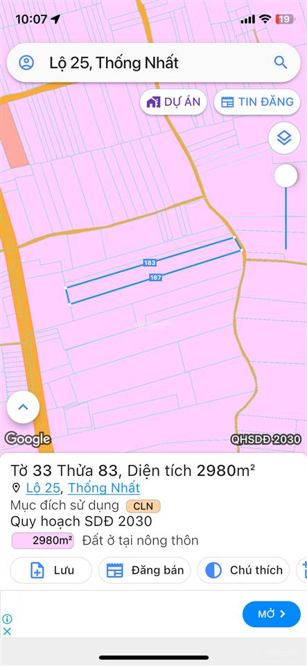 Chính chủ bán 9300m2 đất sẵn sổ mặt tiền, xã lộ 25  thống nhất