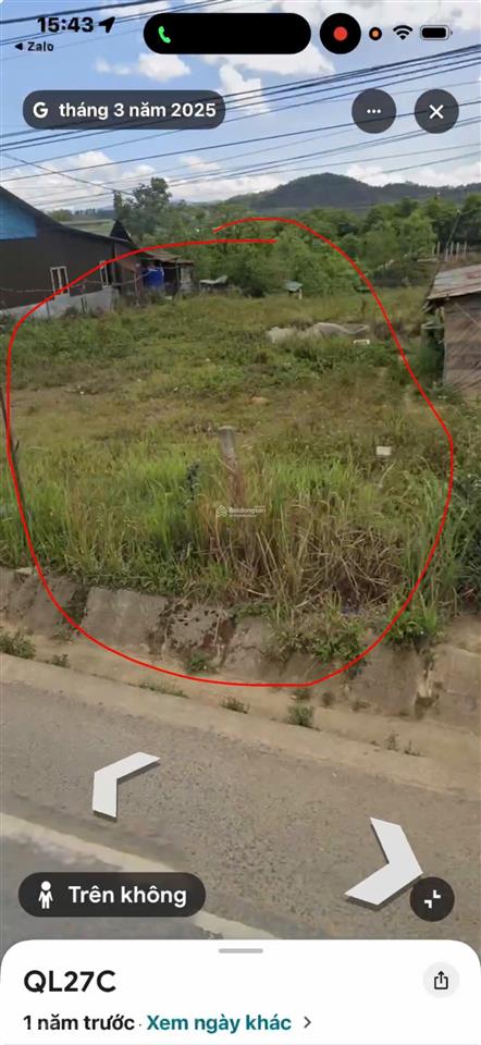 Chính chủ bán 1.869m2 đất nở hậu có thổ cư full tiện ích mặt tiền ql27clạc dương