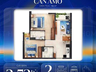 Căn hộ monrei sai gon 2pn2wc 66m2 giá 2,52 tỷ