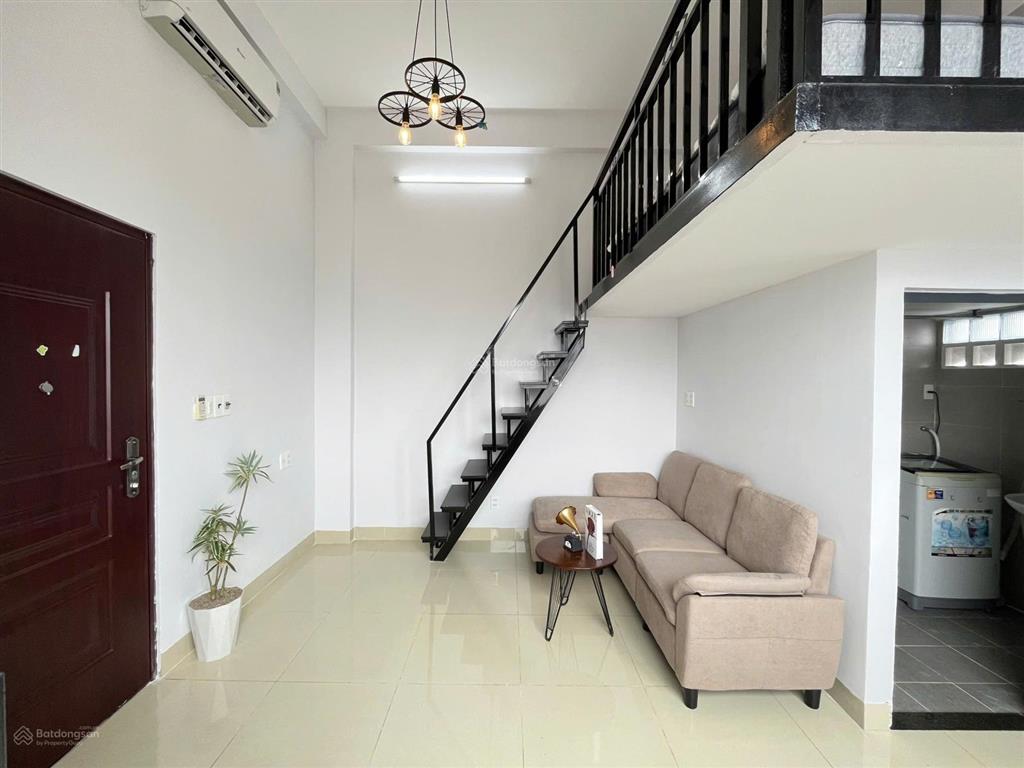 Cho thuê căn hộ mini đầy đủ nội thất ngay sau lưng lotte mart  bảo vệ 24/24 có thang máy