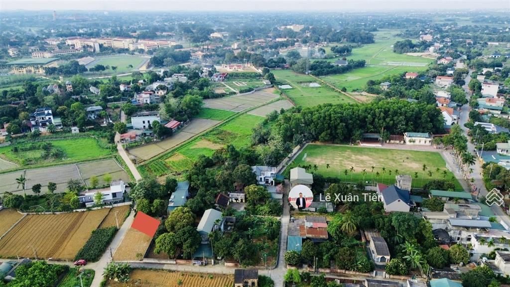 Lô đất 120.1m2 full thổ tại đồng trạng, hòa lạc| mặt tiền 9,25m. đường thông ôtô tránh. chỉ 33tr/m2