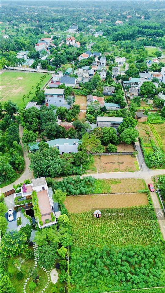 Lô đất 120.1m2 full thổ tại đồng trạng, hòa lạc| mặt tiền 9,25m. đường thông ôtô tránh. chỉ 33tr/m2