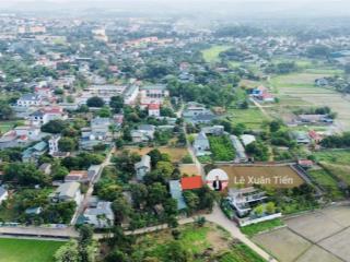 Lô đất 120m2 full thổ tại đồng trạng, hòa lạc| mặt tiền 9,25m. đường thông ô tô tránh. chỉ 33tr/m2