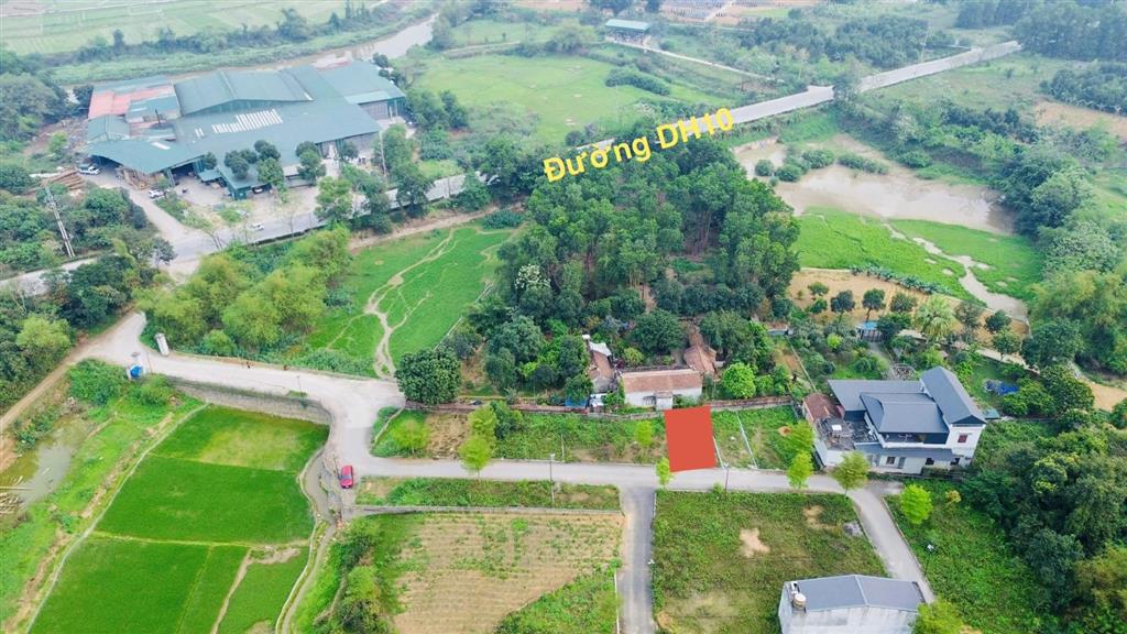 Đất xây trọ 64.2m2 mt gần 6m tại tân xã, hòa lạc, đường thông, 2 ô tô, sát đh10. chỉ 3.017 tỷ