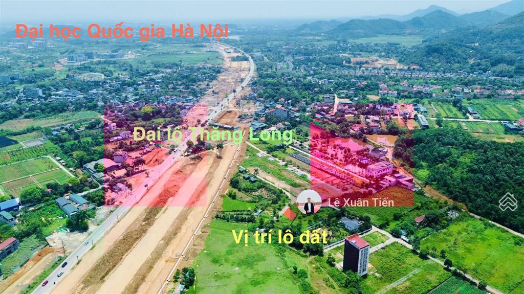 Lô đất 79.4m2 mặt tiền 6m, ô tô tránh, cách metro số 5 đại lộ thăng long đúng 100m, chỉ 42tr/m2