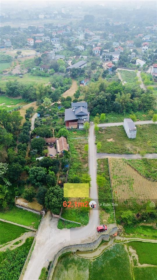 Hiếm có tại tân xã, hòa lạc 62.1m2, mt 5.5m, xây trọ ngay, đường 2 ô tô, sát đh10, chỉ 2,95 tỷ