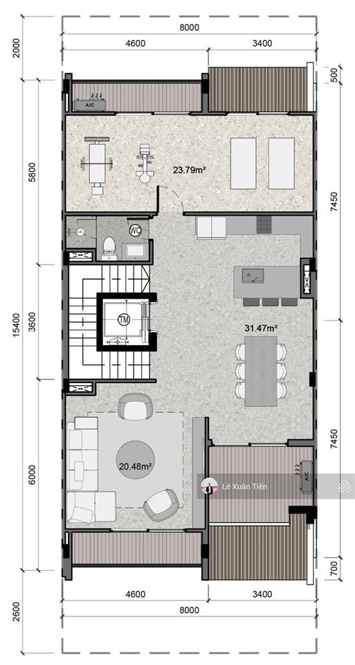 Căn liền kề 160m2, mặt tiền 8m vừa ở, vừa kinh doanh và khai thác cho thuê tại lõi hòa lạc