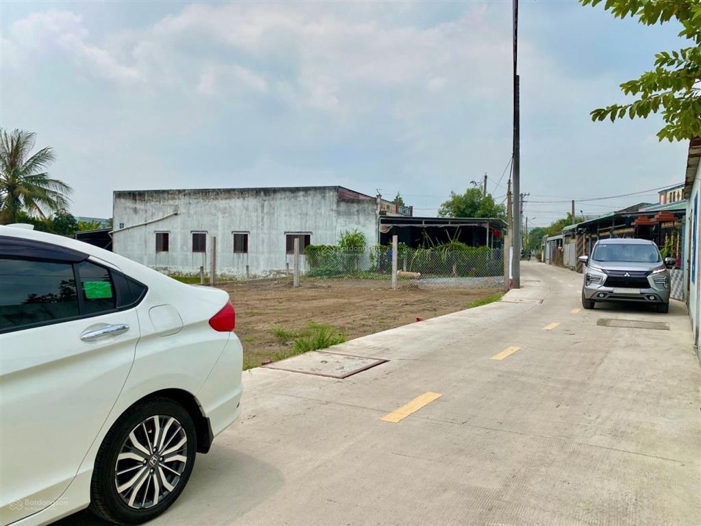 Bán đất thổ cư 76,8m mặt tiền đường bà vệ  liên ấp 3, giá 830tr xã long định, cần đước, long an