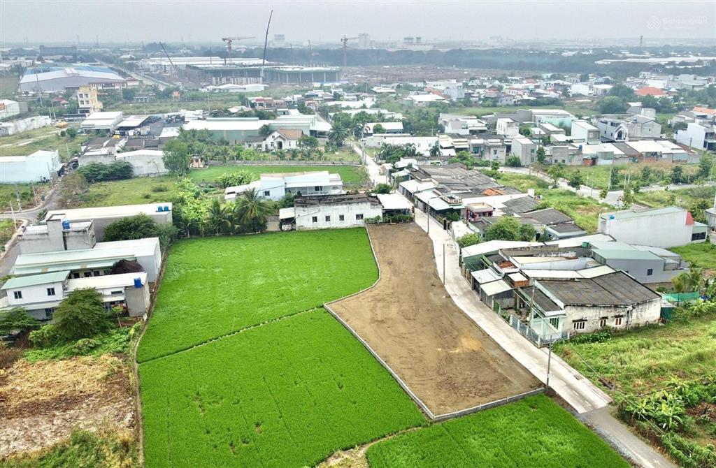 Bán đất thổ cư 76,8m mặt tiền đường bà vệ  liên ấp 3, giá 830tr xã long định, cần đước, long an
