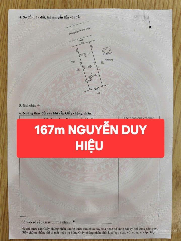 Hàng đầu tư  chính chủ bán đất ( tặng nhà 2 tầng ) khu biển đường nguyễn duy hiệu  giá đầu tư..