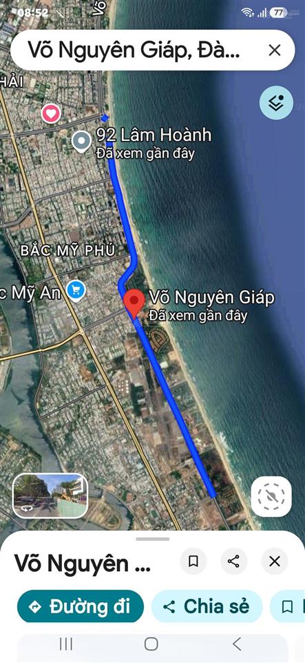 Đầu tư chào bán lô đất biển đường đinh đạt  trục song song võ nguyên giáp