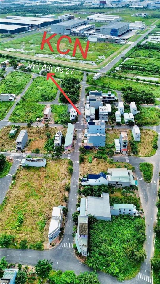 100m2 vuông vức sổ sẵn đường nhựa 12m. dt 5x20m