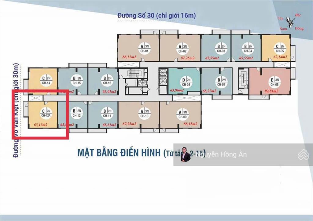 Bán căn hộ 2pn ccu01 phước long góc 2 mặt tiền view sông quán trường 63,13m2, full nội thất, 3,99tỷ