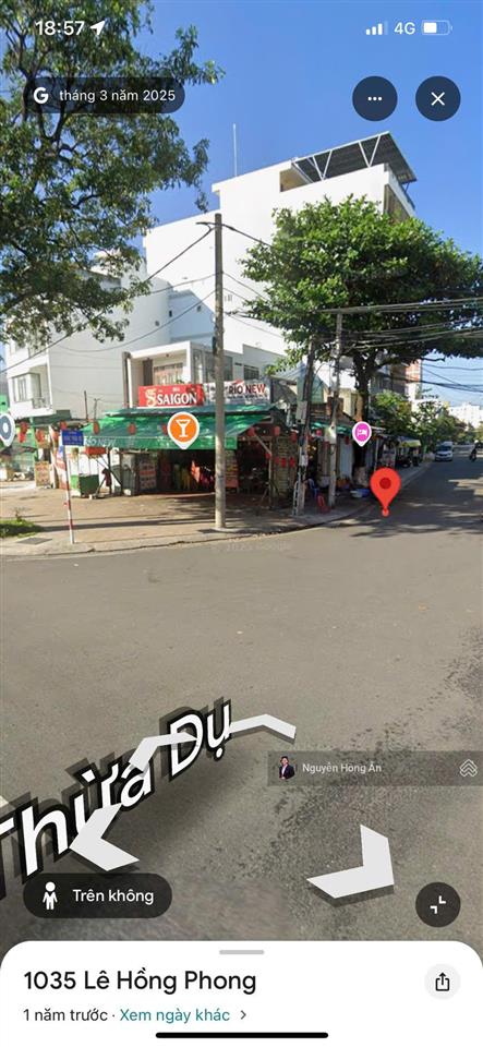 Bán đất tặng nhà cấp 4 căn góc kinh doanh siêu tốt mặt tiền lê hồng phong, khúc thừa dụ, giá 16 tỷ