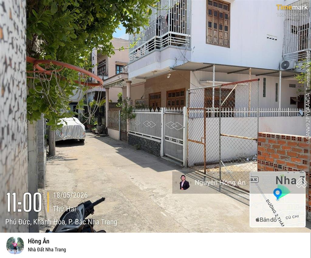 Bán lô hẻm phú đức dt 97,2m2 full thổ cư, gần biển nha trang, đường ô tô 4m tận nơi, giá 5,5 tỷ