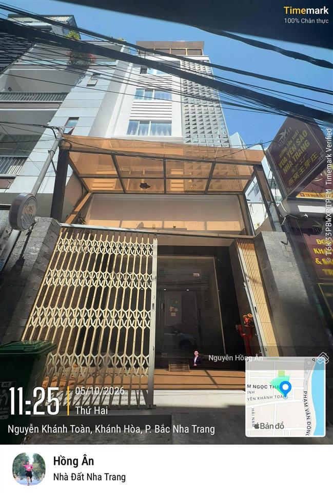 Bán nhanh khách sạn 6 tầng đường nguyễn khánh toàn dt 120m2, full nội thất, gần biển, giá 20,5 tỷ