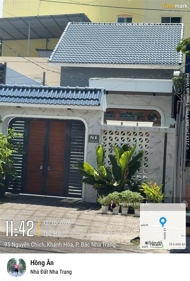 Bán nhà mái thái mặt tiền đường nguyễn chích dt 137,6m2, gần biển, dòng tiền thuê 15tr/th, 11,5 tỷ