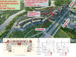 Chủ cần tiền bán gấp  duplex 3 phòng ngủ lỗ 200 triệu tầng cao view toàn cảnh công viên