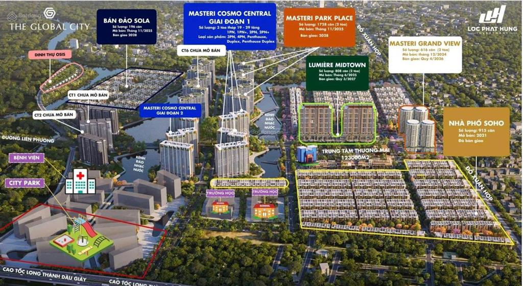 Căn 4 phòng ngủ view nhạc nước đẹp tại the global