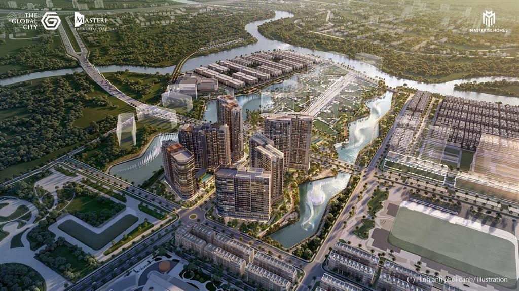 Căn 4 phòng ngủ view nhạc nước đẹp tại the global