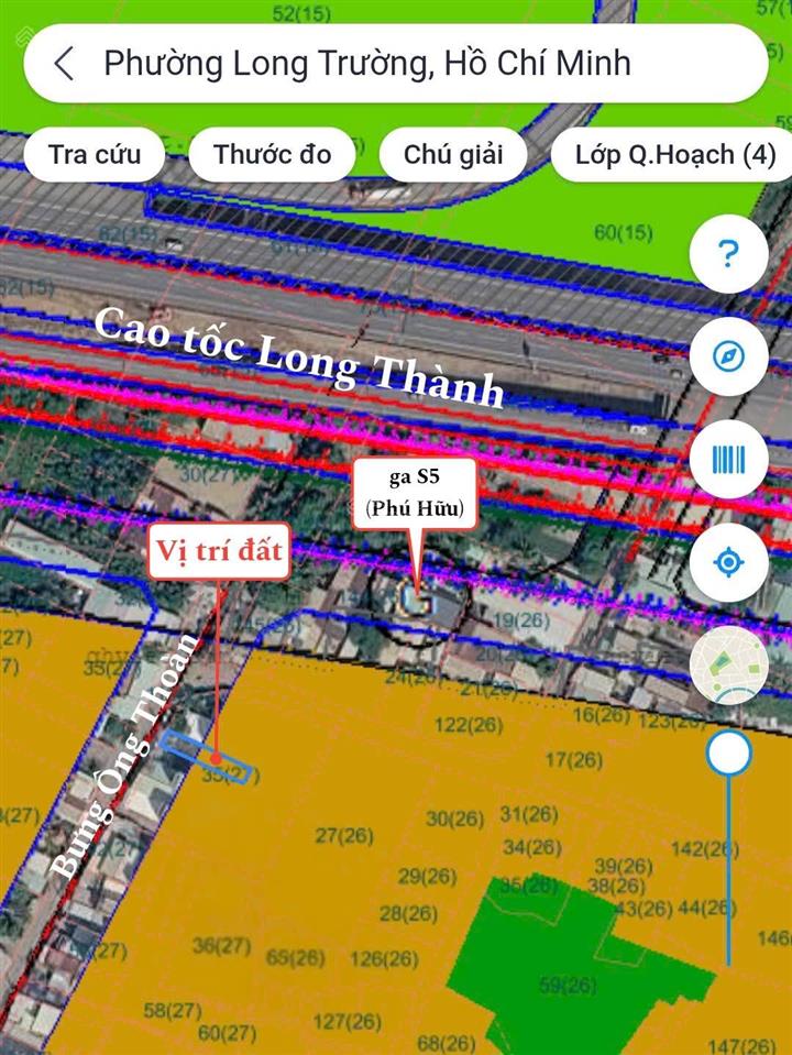 Mặt tiền bưng ông thoàn, 132 m2 ngang 5m  xây đc 1 hầm, 6 lầu, 1 tum sát nguyễn duy trinh