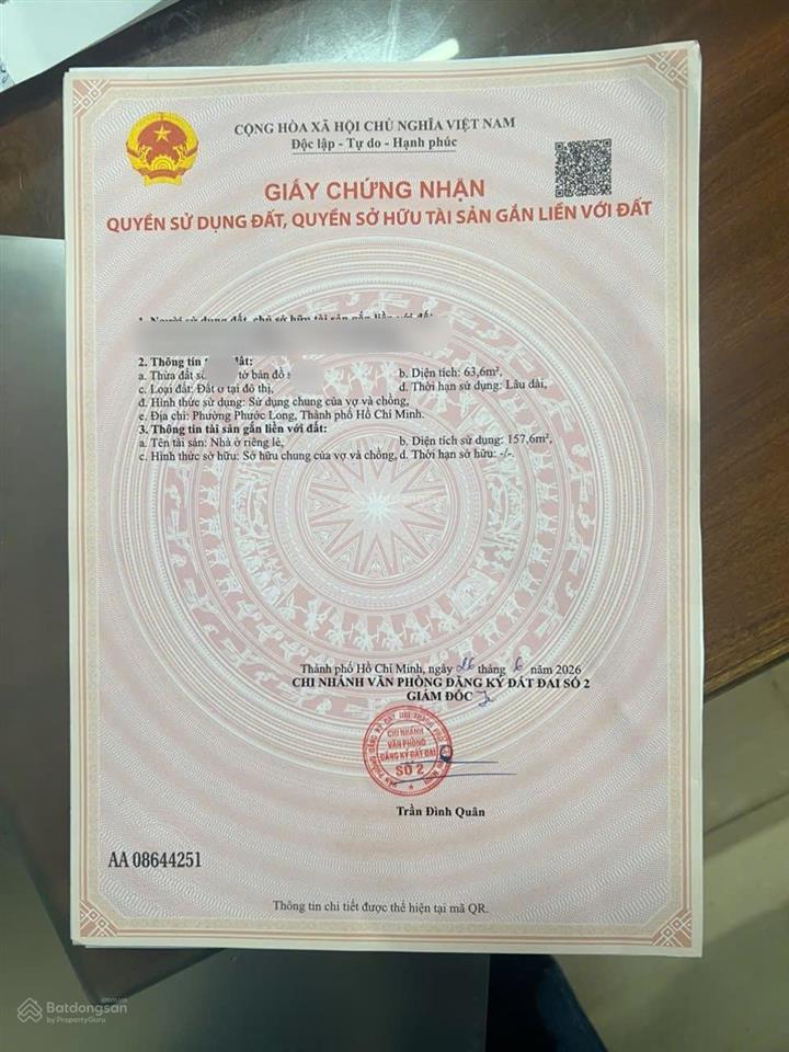 Nhà phố mới xây 4 tầng, số 279 đường liên phường  dt đất 64m2 đường oto né nhau  giá bán 8.5 tỷ