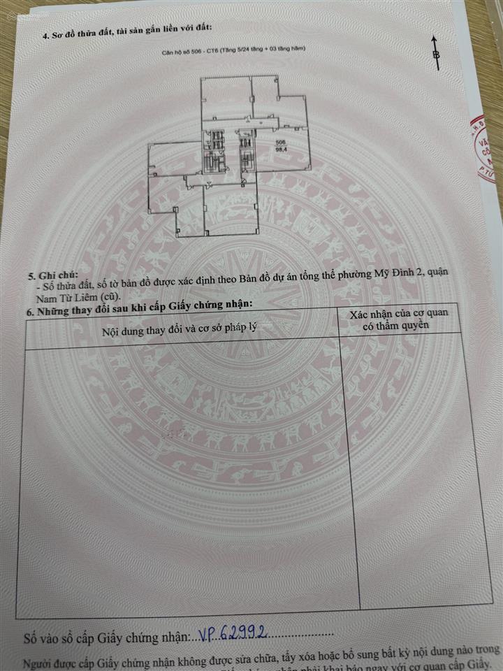 Chính chủ cần bán căn hộ 3pn tại mỹ đình