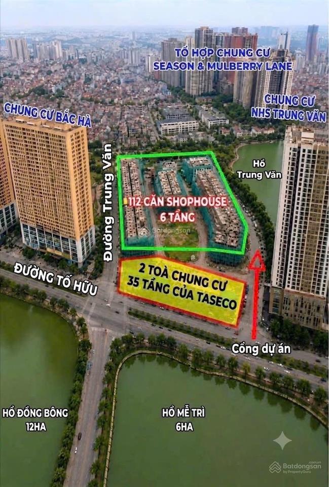 Bán nhà liền kề xây 6 tầng mặt hồ tại trung văn  tố hữu giá chỉ 370tr/m2