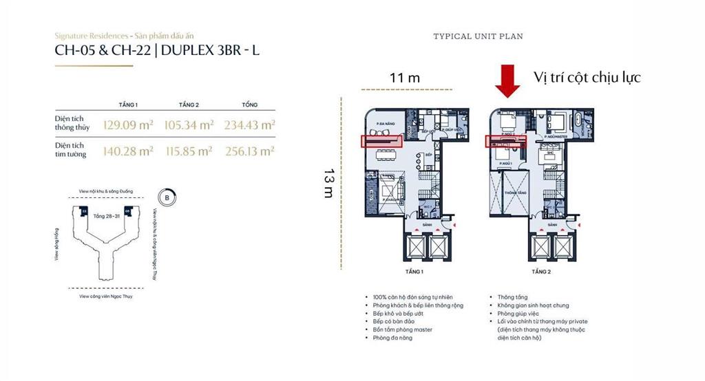 Bán căn duplex 3pn có thể làm thành 5pn diện tích 234m2 tại maglonia long biên hà nội