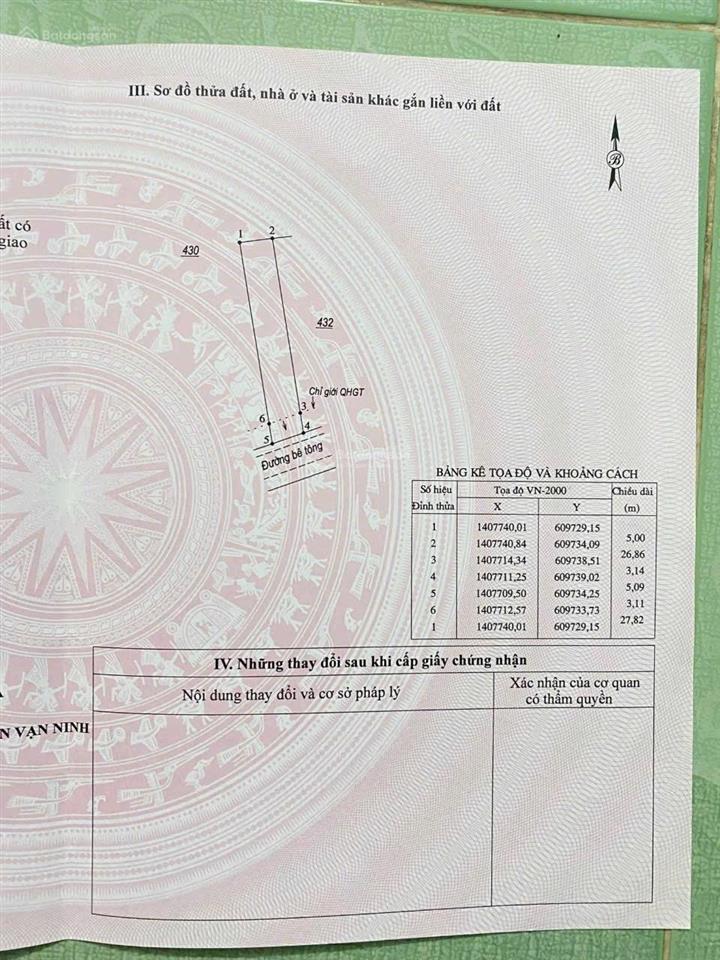 Cơ hội sở hữu đất tân dân 2 vạn thắng, vạn ninh giá 16.5tr/m2