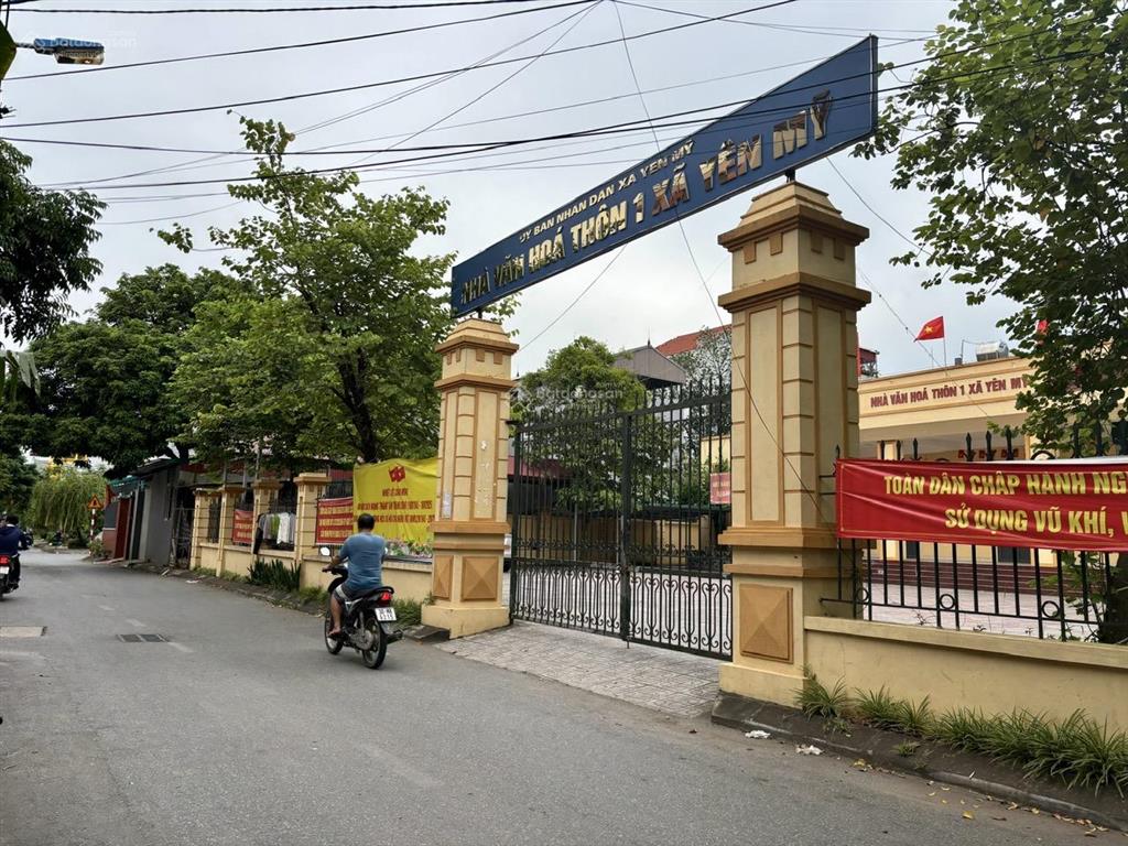 Đất thổ cư yên mỹ 416m2  43,7 tỷ  mặt đường kinh doanh, ô tô tránh nhau