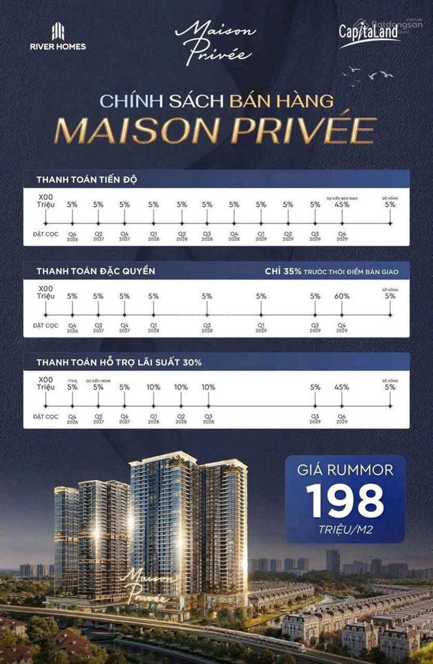 Maison privée ciputra capitaland căn hộ hạng sang tổng quỹ căn 490 2pn 3pn 4pn, duplex