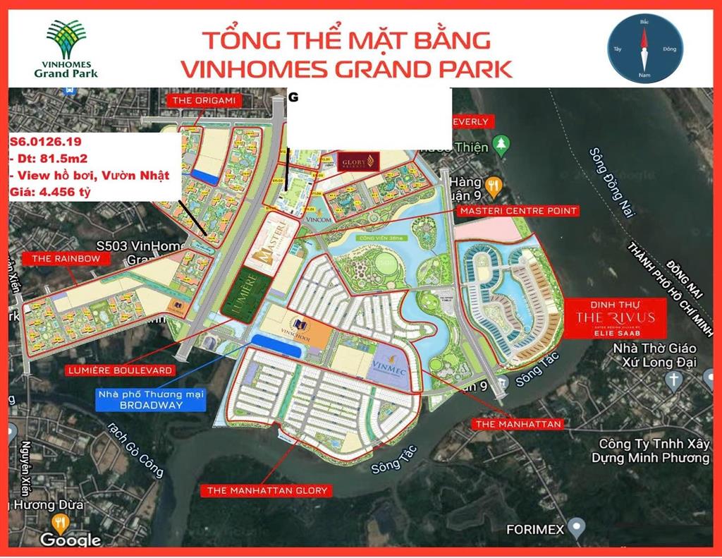Bán nhà phố liền kề  vinhomes grand park quận 9