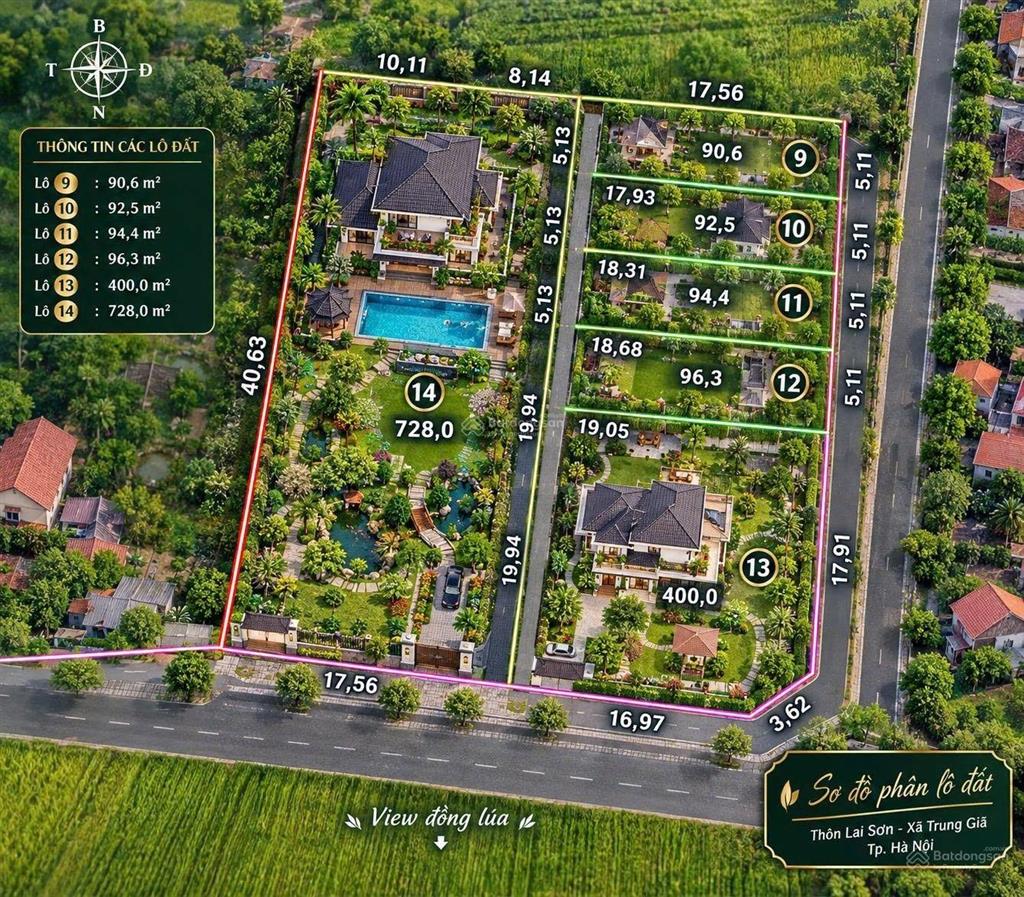 Bán đất 400m2 tại xã trung giã, 1 tỷ ưu đãi, pháp lý đầy đủ