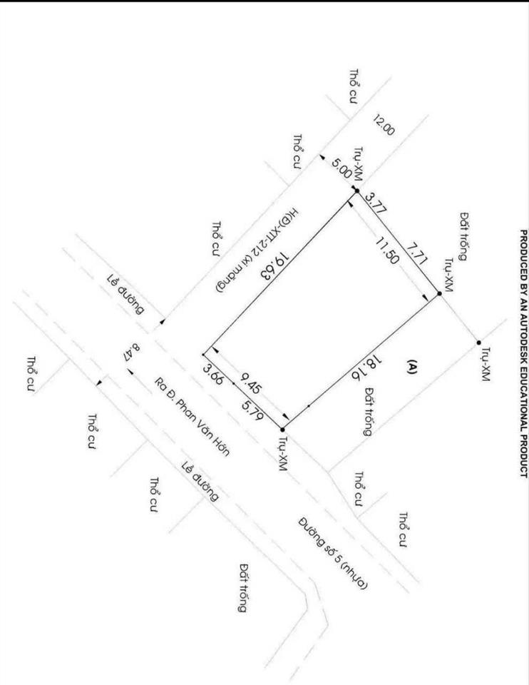 Bán đất góc 2 mặt tiền nhựa xuân thới thượng hóc môn có sẵn nhà(ms93)