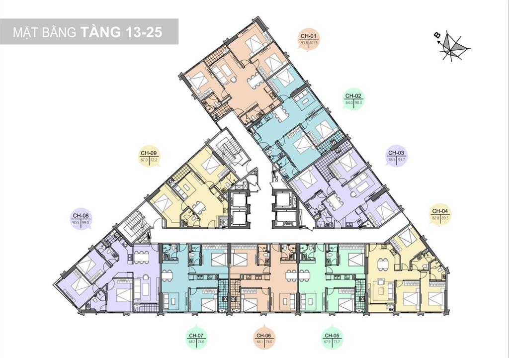 Không có nhu cầu sử dụng tôi nhượng lại căn hộ 3pn hướng mát đẹp trinity tower.  0926 397 ***