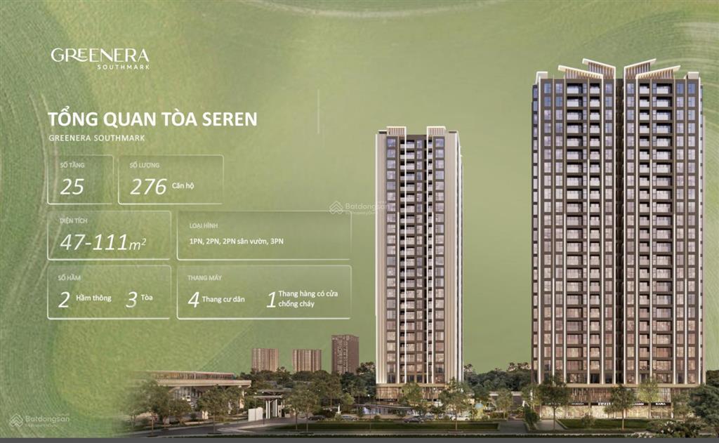 Greenera southmark 486 ngọc hồi căn 2pn giá tốt 6,89 tỷ