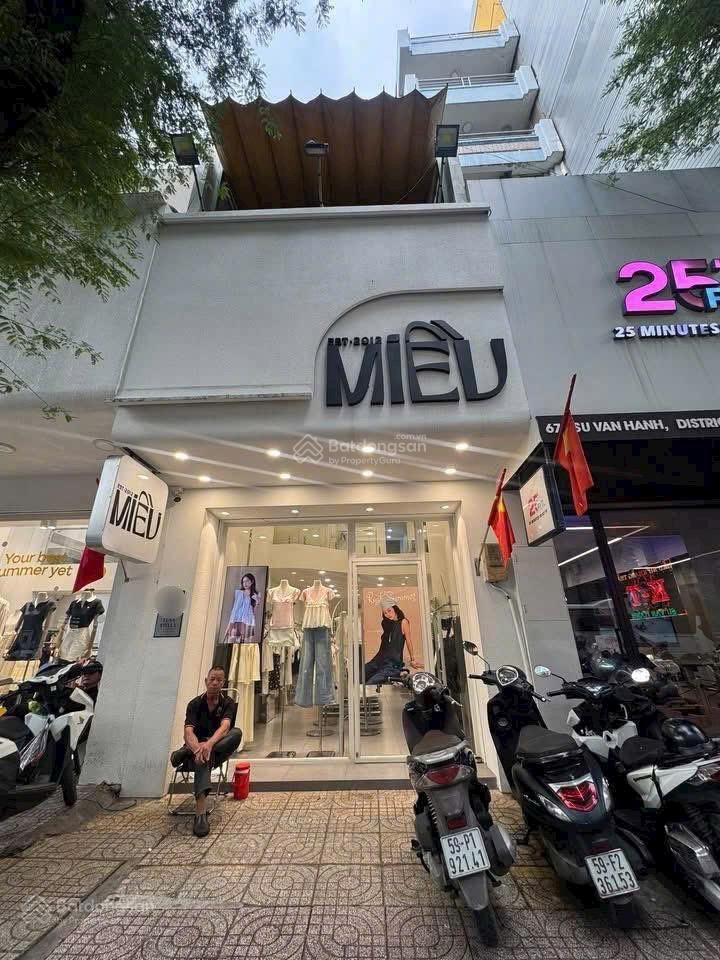 Cho thuê nhà mặt tiền sư vạn hạn, quận 10. trệt 3 lầu, kinh doanh ngay