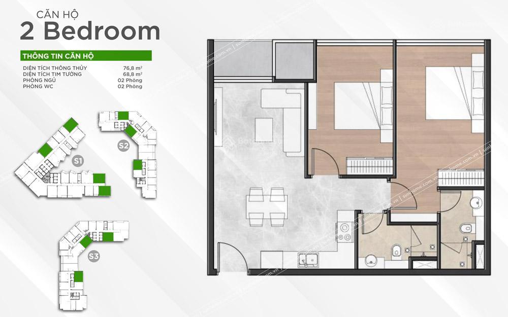 Sở hữu căn 2pn62,7m² view trọn sông hàn đà nẵng chỉ với 4,26 tỷ, quà tặng chiết khấu tới 560tr