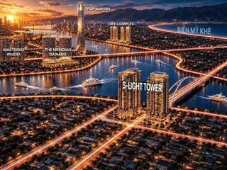 Căn 2pn góc tầng trung siêu đẹp view pháo hoa sông hàn tại slight tower đà nẵng