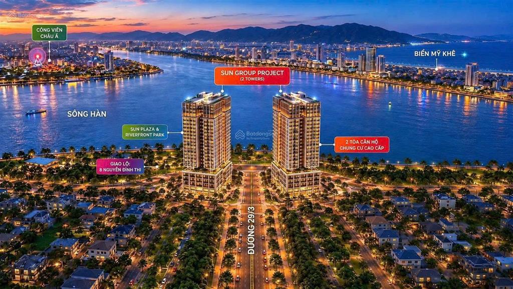 Chỉ 1,7 tỷ sở hữu ngay căn studio tầng trung đẹp view thành phố cận kề sông hàn gần cầu bùi tá hán