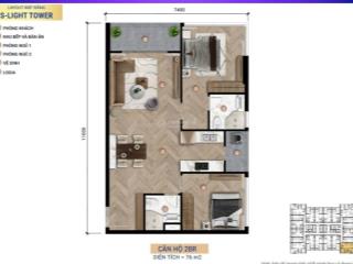 Chính chủ bán nhanh căn 2pn góc 76m2 view sông đô tỏa và biệt thự thấp tầng, giá chỉ 3,92 tỷ