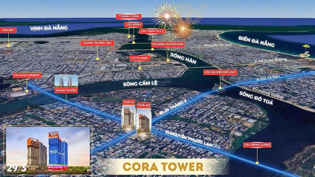 Bán nhanh 1pn+ chỉ 3,7 tỷ view sông đô toả và ngũ hành sơn ngay trung tâm sầm uất của hoà xuân