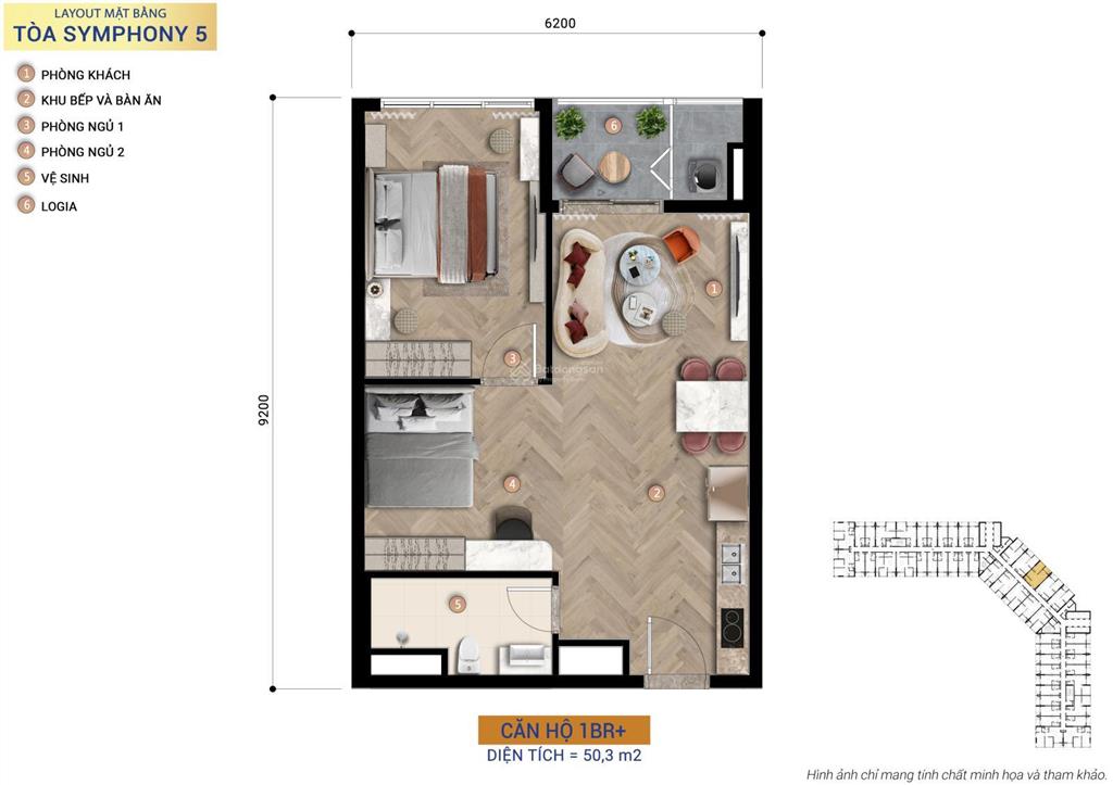 Bán căn 1pn+ tầng trung view sông hàn và cầu thuận phước, giá chỉ 3,3 tỷ