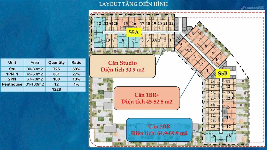 Bán nhanh căn hoa hậu 2pn 62.7m2 ngay bên sông hàn ngắm pháo hoa tại cửa, chỉ 4,26 tỷ