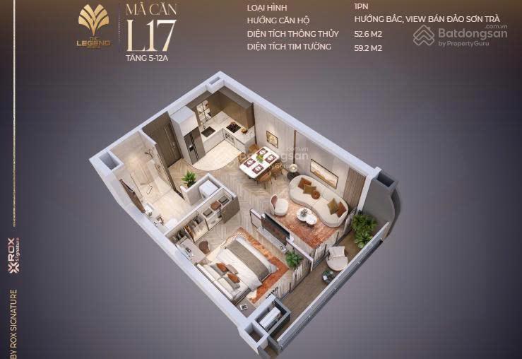 Nổi bật căn 1pn tầng cao đẹp giá tốt, view sông hàn pháo hoa và bán đảo sơn trà